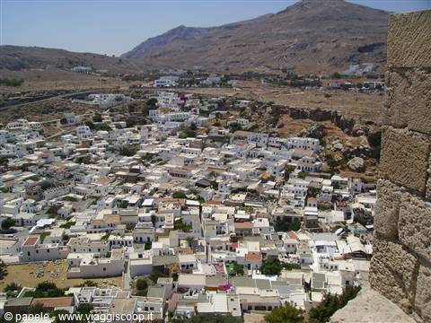 Lindos vista dall'Acropoli
