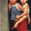 fratello e sorella - Mekong LAOS 