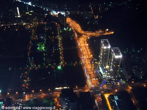 veduta dall'alto dei Taipei 101