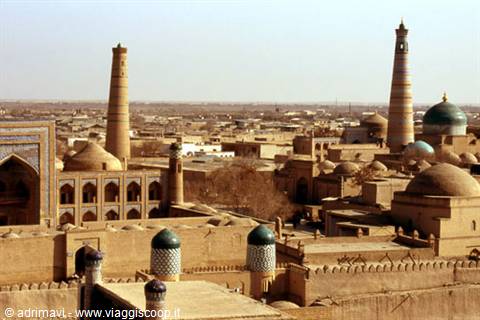Khiva - Icho-Qala veduta dall'Ark