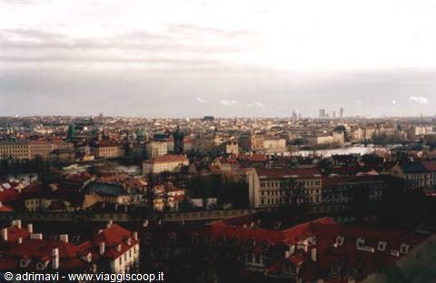 veduta di Praga dal castello di Hrad
