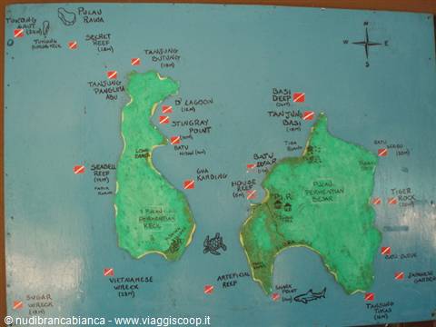 Siti d' immersione delle isole Perhentian