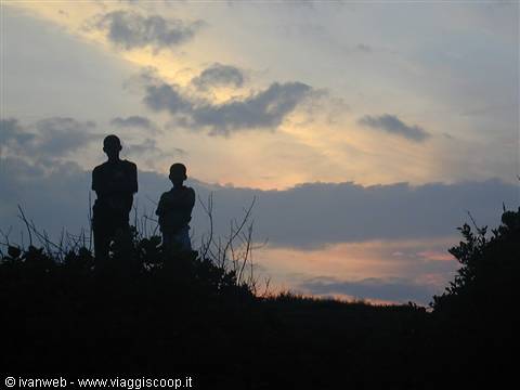 Pescatori al tramonto