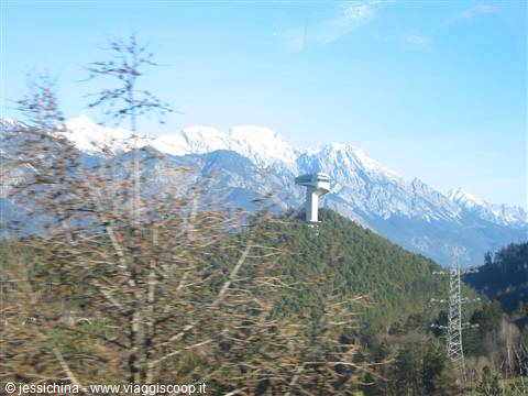 trampolino per i salti delle olimpiadi invernali