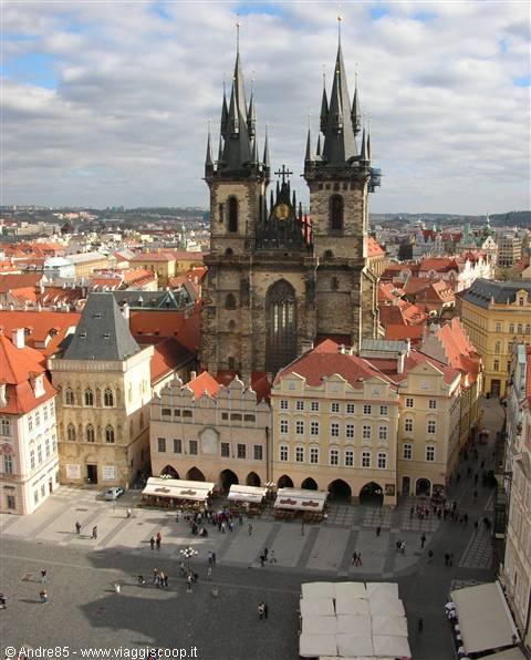 bellissima veduta da una delle tante torri di praga