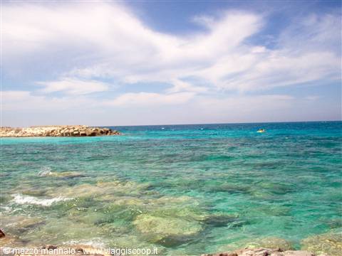 Il Mar Mediterraneo a El Alamein.