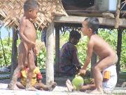 Vita nell'isola di Sabuan Borneo