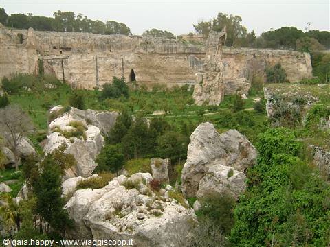 Le latomie, all'interno del Teatro greco