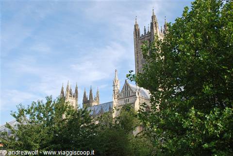 Vista dall'albergo di Canterbury