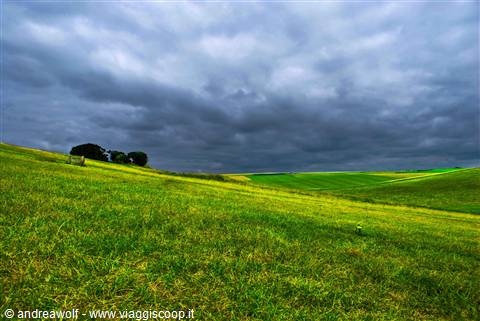 Temporale nella campagna del Kent