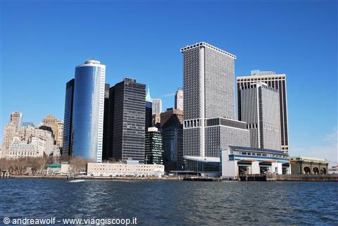 Manhattan vista dal fiume Hudson