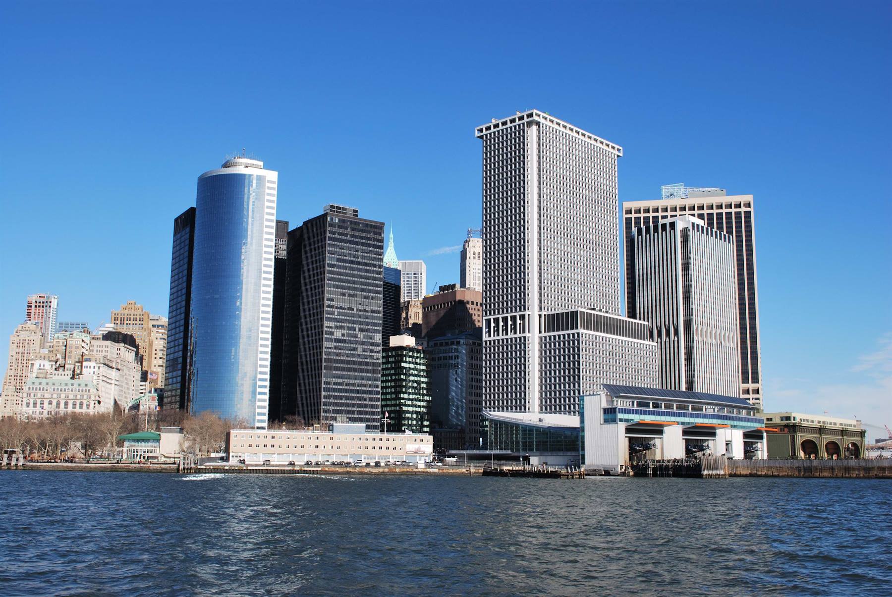 Manhattan vista dal fiume Hudson