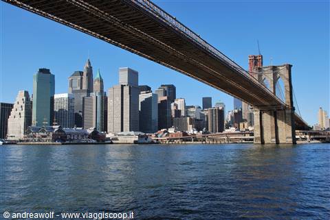 Il ponte visto dal quartiere di Brooklyn