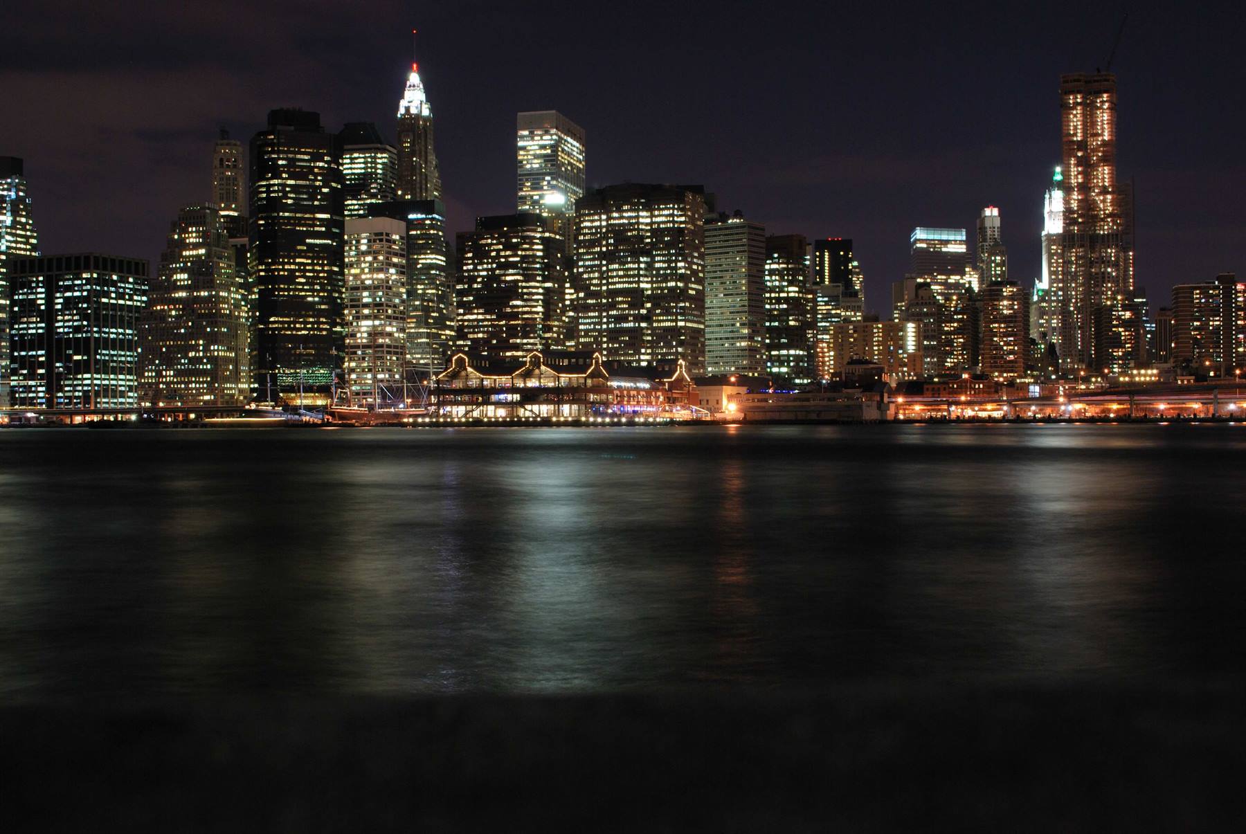 Lower Manhattan by night
