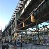 Subway sopraelevata nel Queens STATI UNITI D'AMERICA 