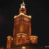Palazzo della Cultura di notte POLONIA 