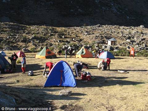 Trekking nella Cordillera Blanca - Secondo campo