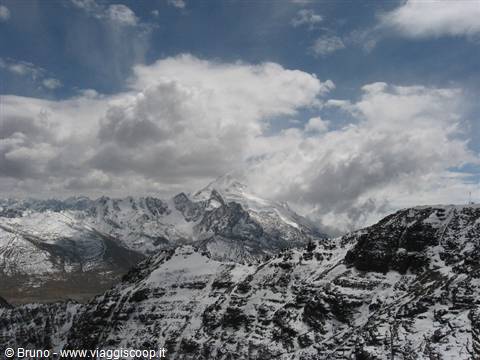 Panorama dalla vetta del Chacaltaya (5395 m)