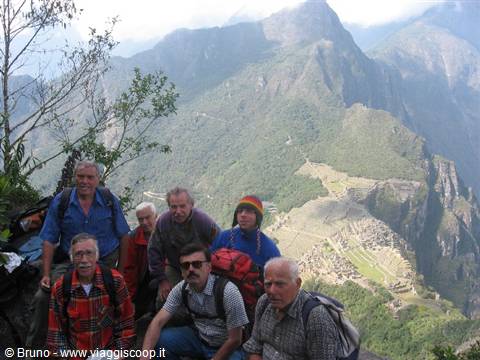 Rovine del Machu Picchu dall'Huayana Picchu