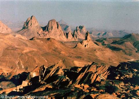 Tramonto sui monti dell'Hoggar