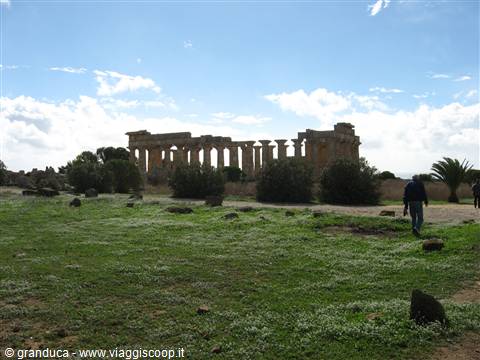 Selinunte : Tempio fra il verde