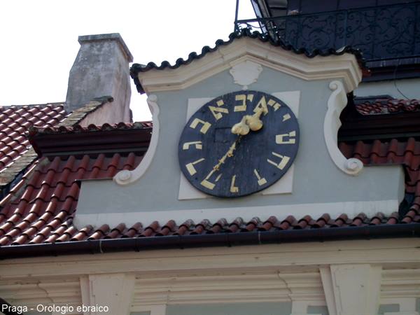 Praga - Orologio ebraico