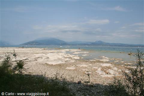Sirmione - Il lago in secca