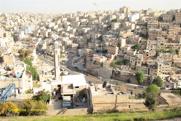 Giordania - Amman - vista dal Parcheggio