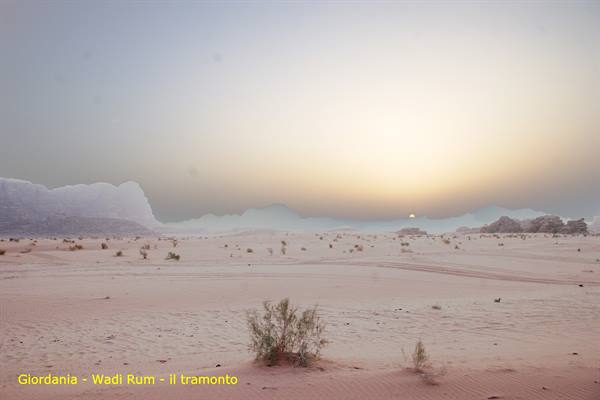 Giordania - Wadi Rum - il tramonto