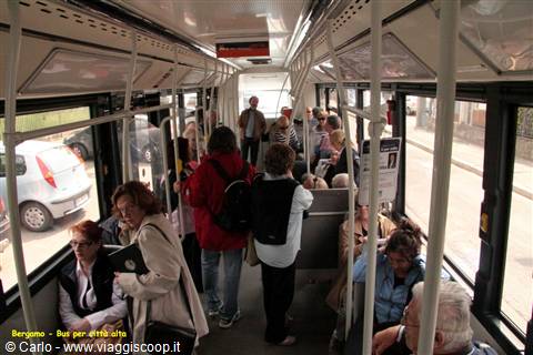 Bergamo - in bus per la città alta