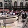Bergamo alta - Piazza vecchia - fontana Contarini ITALIA 