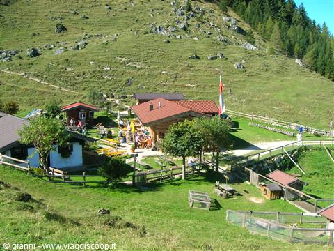 Il rifugio sullo Kranzhorn a 1254