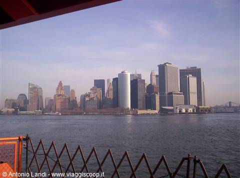 Manhattan dal Traghetto per Staten Island