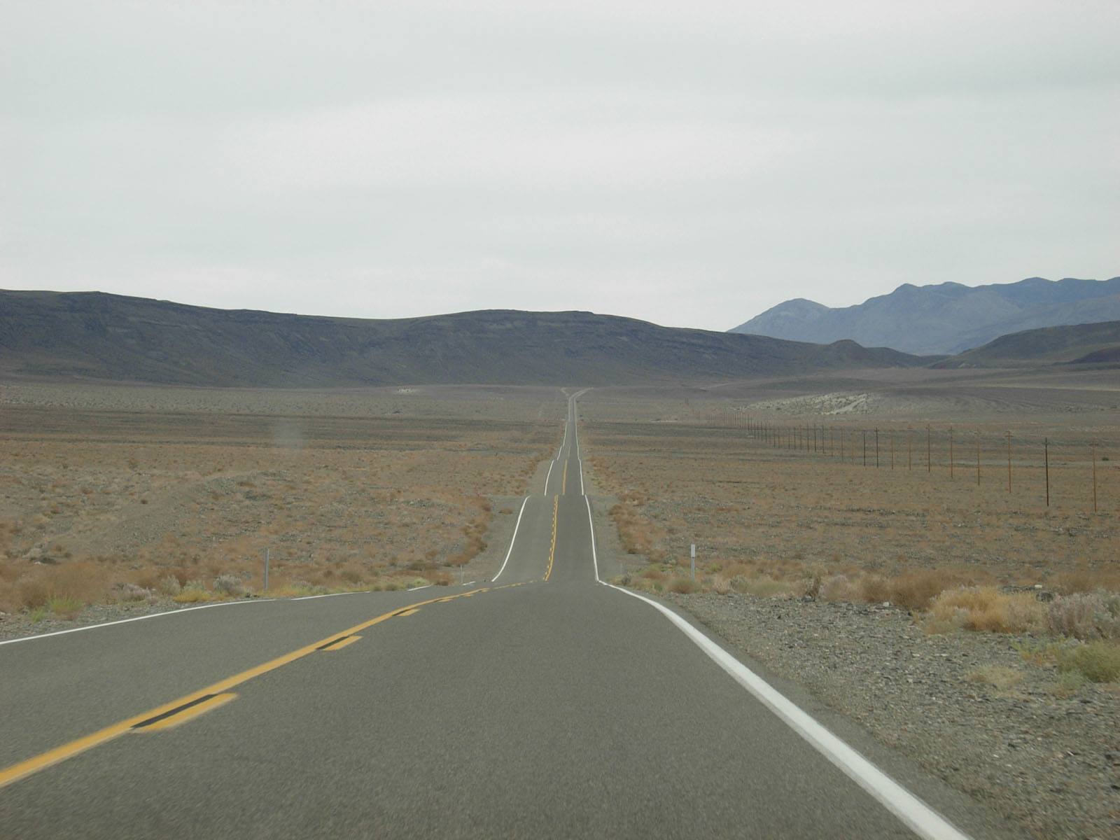 la 190 direzione Death Valley
