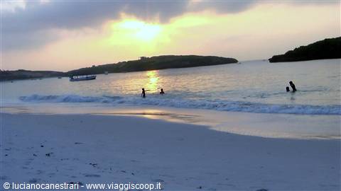 Watamu spiaggia all'alba