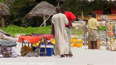 Watamu: venditori sulla spiaggia