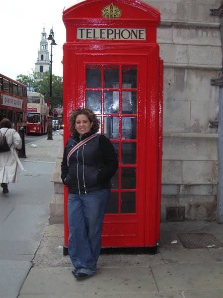 La tipica cabina del telefono