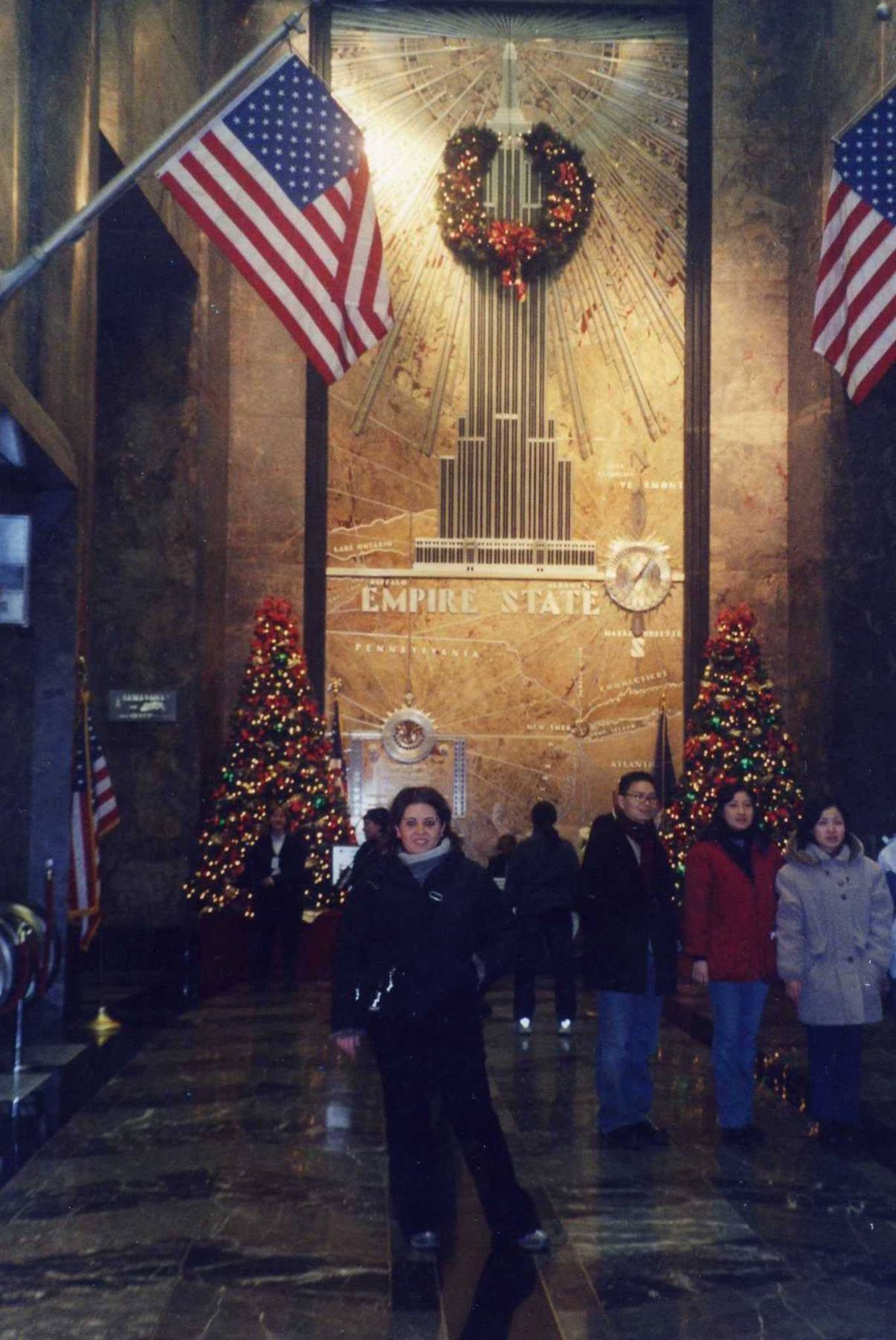 Nell'atrio dell'Empire State Building