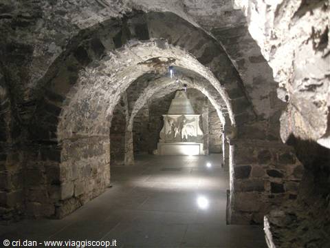 Christ Church Cathedral all'interno della cripta