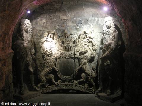 Christ Church Cathedral all'interno della cripta