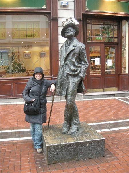 La statua di James Joyce