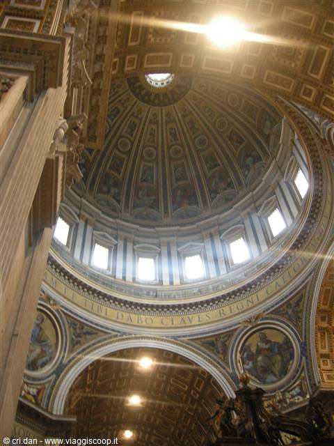 All'interno della Basilica di San Pietro