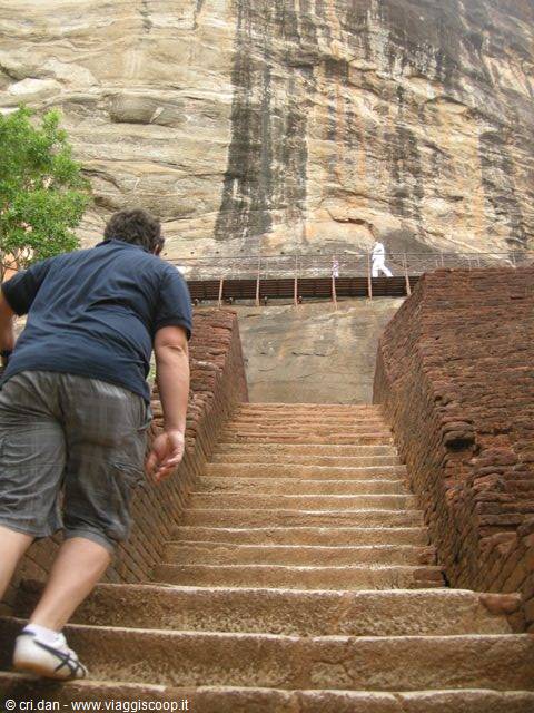 Fortezza di Sigiriya - la salita....