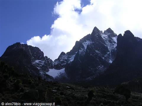 Monte Kenia visto dal  Mackinder's Camp