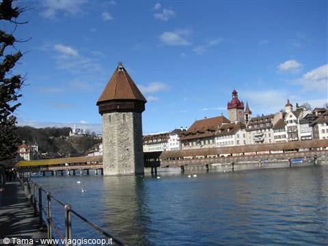 Il ponte di legno di Lucerna