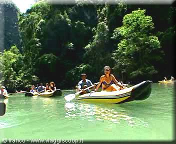 escursione con canoe