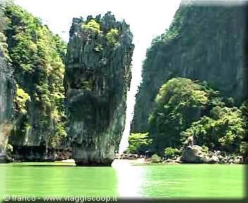 Phang Nga isola James bond