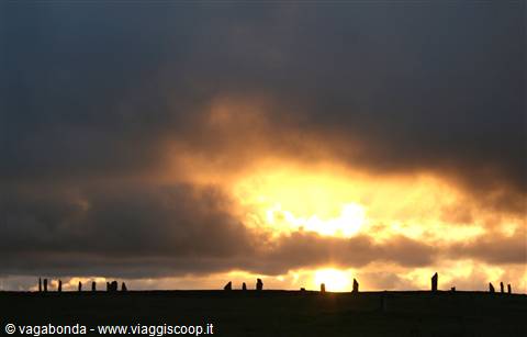 I monoliti di Stennes al tramonto - Isole Orcadi