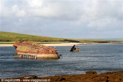 Scapa Flow, Orcadi - relitto di nave germanica