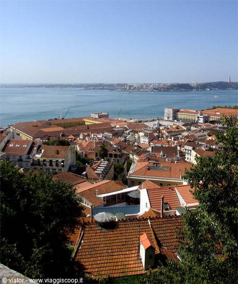Lisbona castello de S. Jorge vista